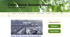 Desktop Screenshot of cleanwatersonomamarin.org