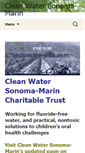Mobile Screenshot of cleanwatersonomamarin.org