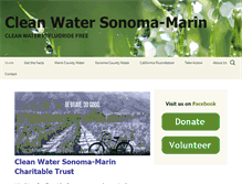 Tablet Screenshot of cleanwatersonomamarin.org